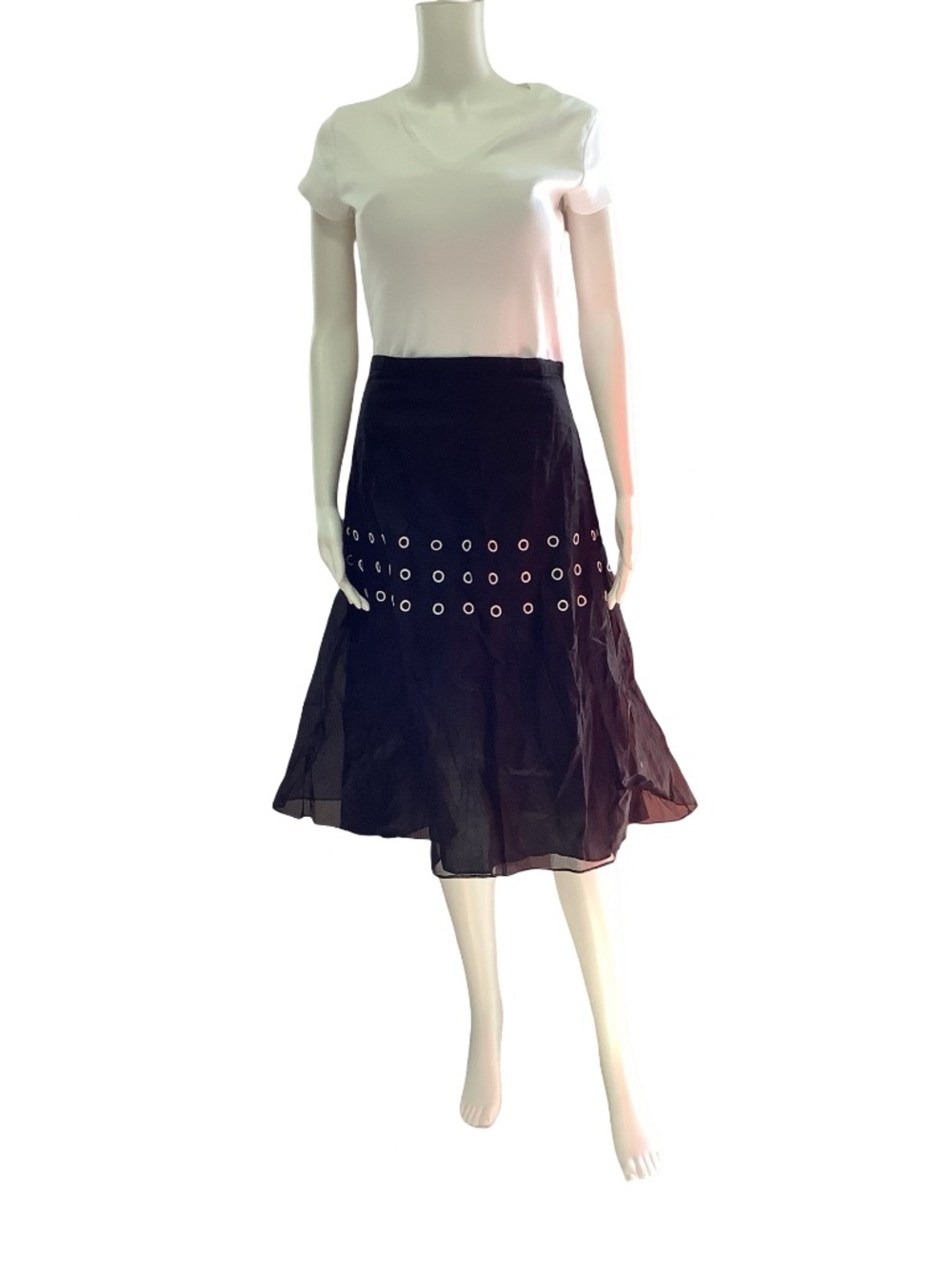 Jupe by Jackie Midi Skirt Black Size: M W/tags